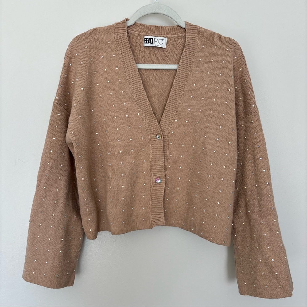 Beach Riot Super Cute Tan Cardigan - Picture 5 of 8